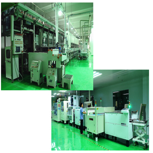 全套進(jìn)口自動(dòng)生產(chǎn)線(xiàn)，自有各種表面處理設(shè)備